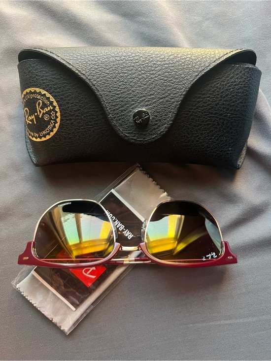 Ray-Ban Other - Ray-Ban Sunglasses CHROMANCE - New Clubmaster RB4416-F / Red NEW